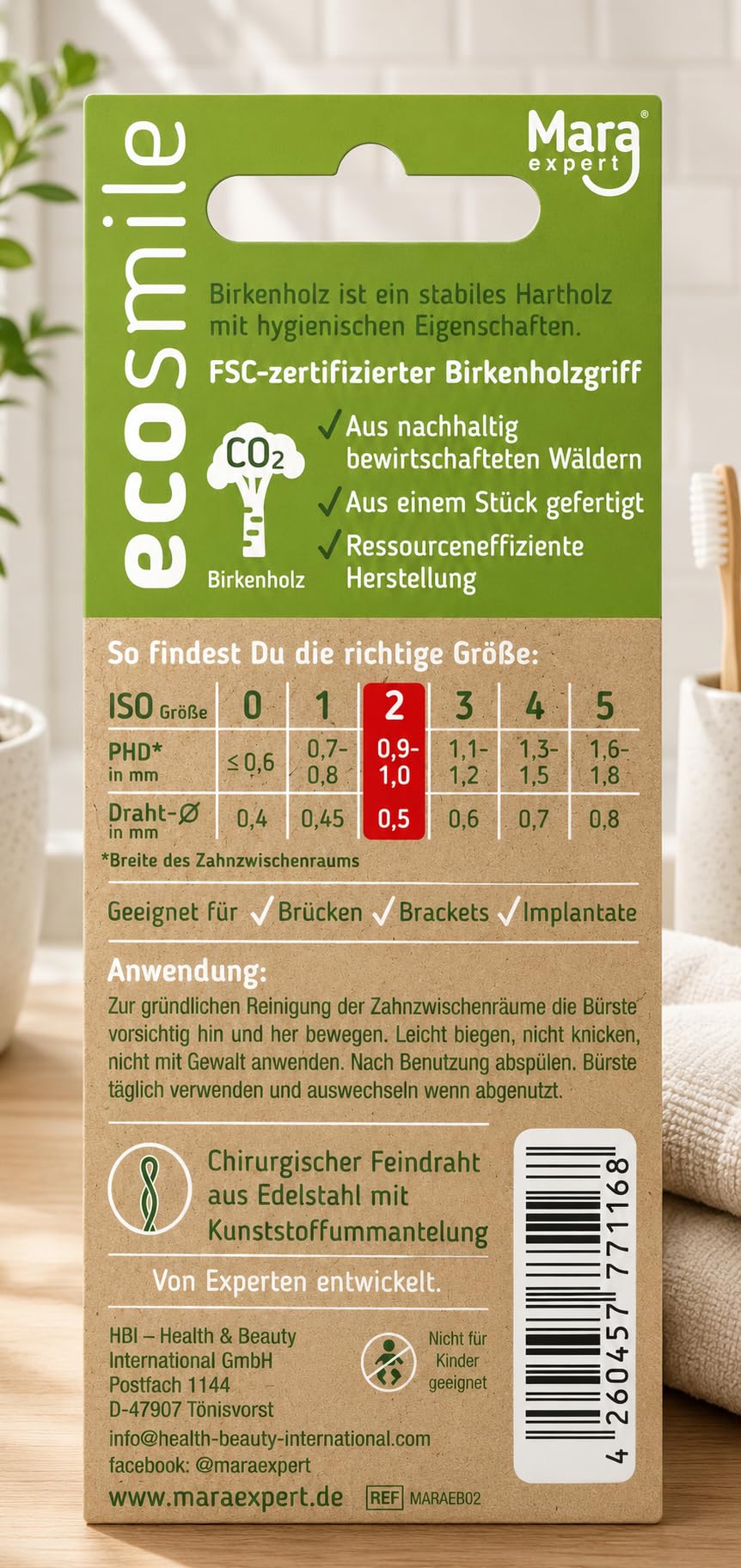 mara-expert-interdentalb-rste-iso-2-rot-0-5-mm-8-zahnzwischenraumb-rsten-holz image 2
