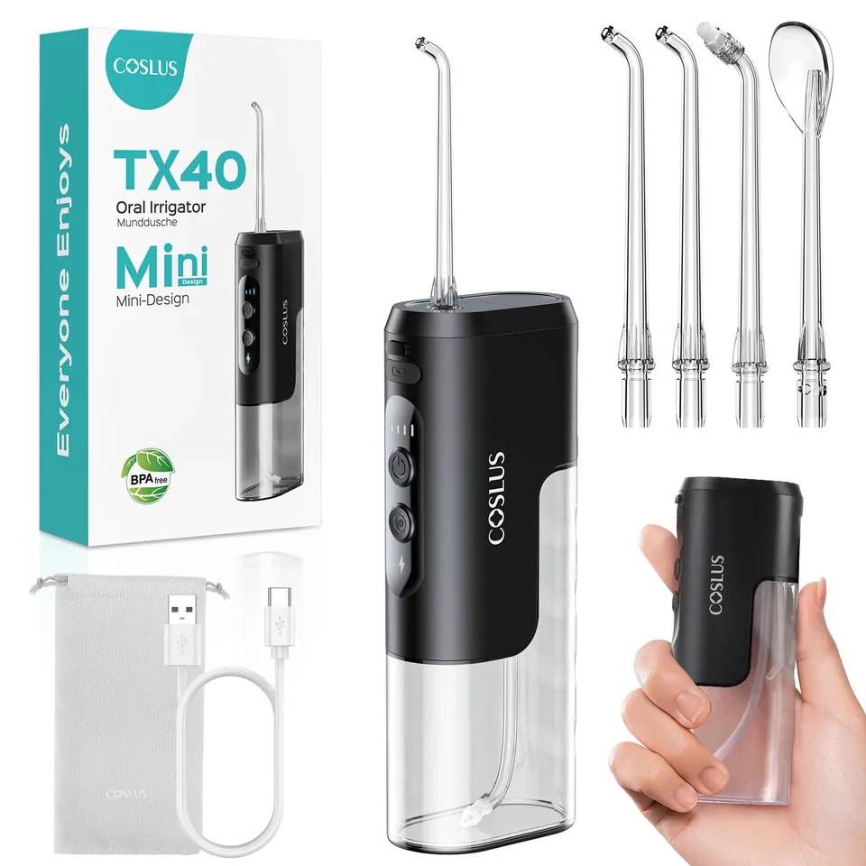 coslus-oral-care-tx40-munddusche-schwarz-kabellos image 1