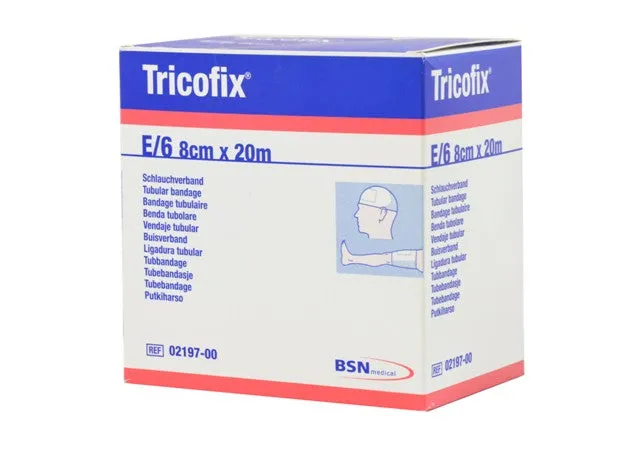 tricofix-schlauchverband-e-6-wei-8cmx20m-baumwolle image 1