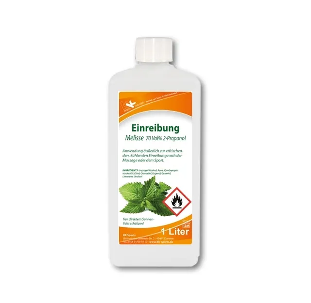 kk-einreibung-melisse-franzbranntwein-1-liter-melisse-k-hlend image 1
