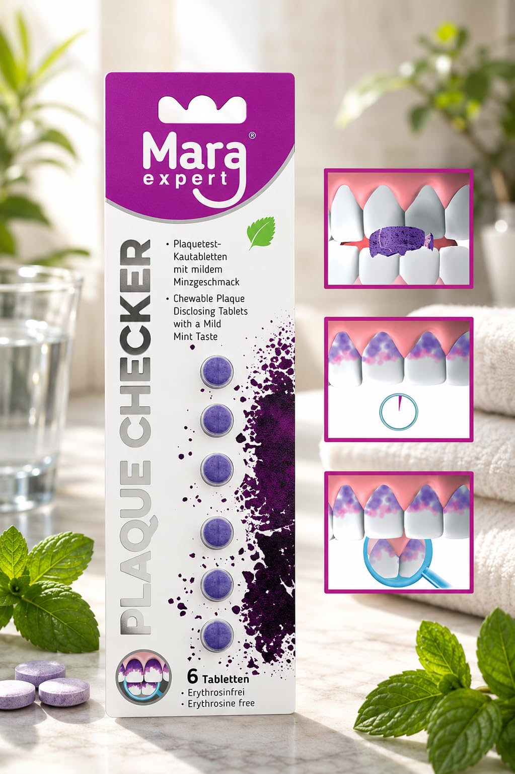 mara-expert-plaque-checker-set-zahnf-rbetabletten-plaque-zahnpasta-3tlg image 2