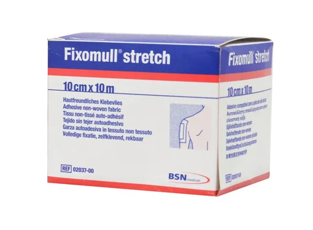 bsn-fixomull-stretch-verbandfixierung-10-cm-x-10-m-latexfrei image 1