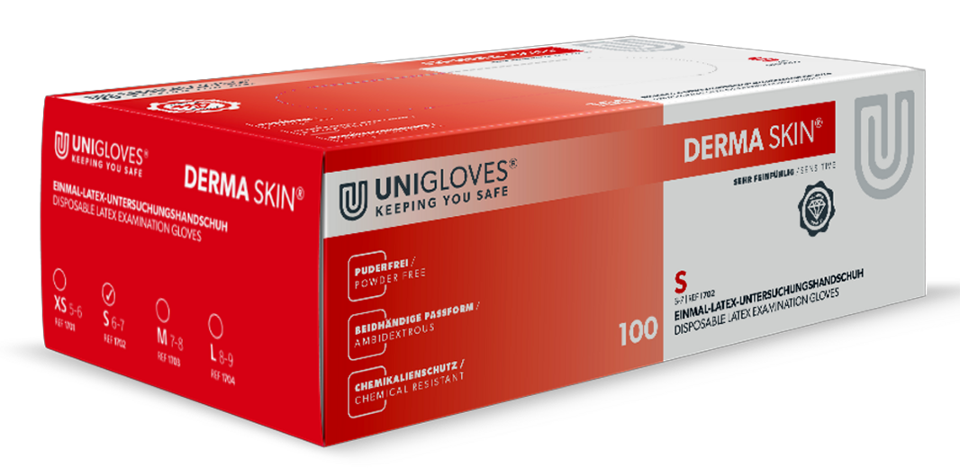 unigloves-derma-skin-latexhandschuhe-100-stk-xs image 3