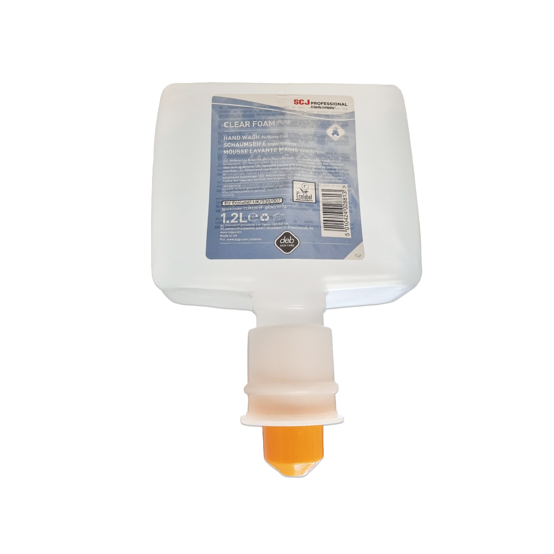 clear-foam-pure-schaumseife-unparf-miert-1-2-liter-kartusche image 1