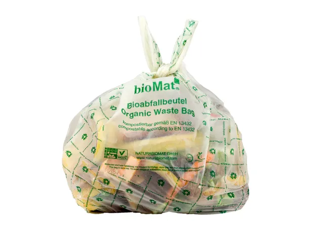 biomat-bio-abfallbeutel-10-liter-mit-henkel-26-st-ck-kompostierbar image 1