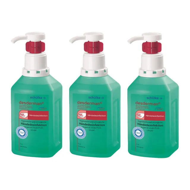 sch-lke-desderman-h-ndedesinfektion-3x500-ml-hyclick-farbstofffrei image 1