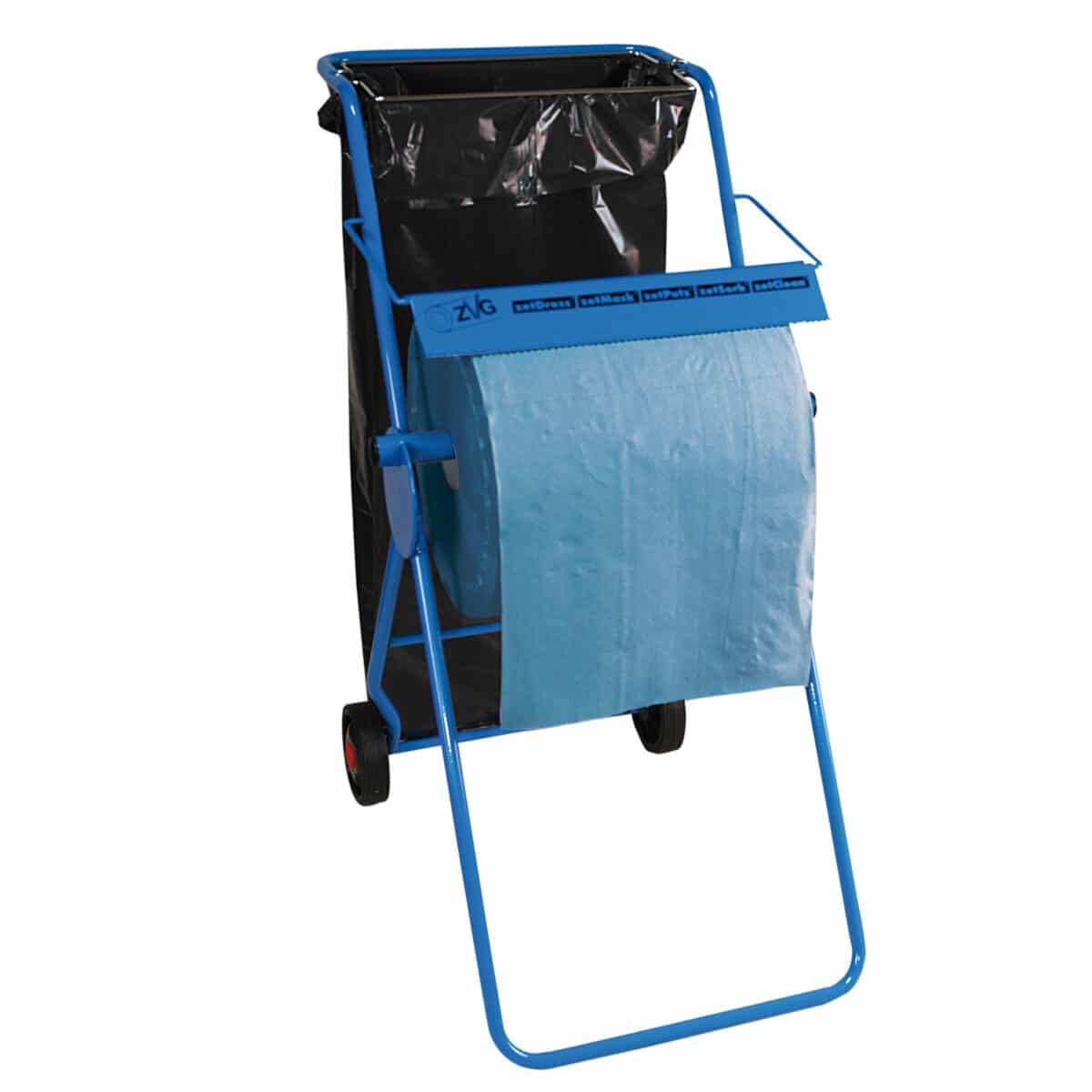 zetmatic-bodenst-nder-f-r-putztuchrollen-mit-abfallsackhalterung image 1