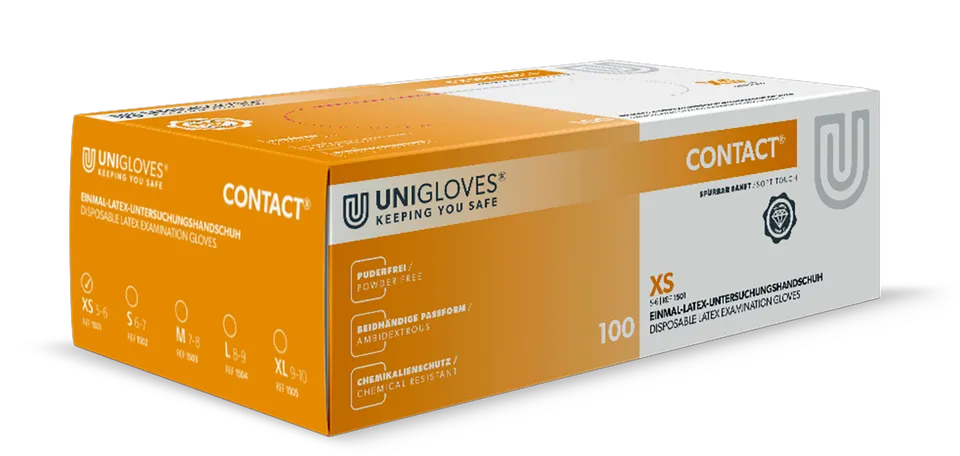 unigloves-contact-latexhandschuhe-s-puderfrei-100-st-ck image 1