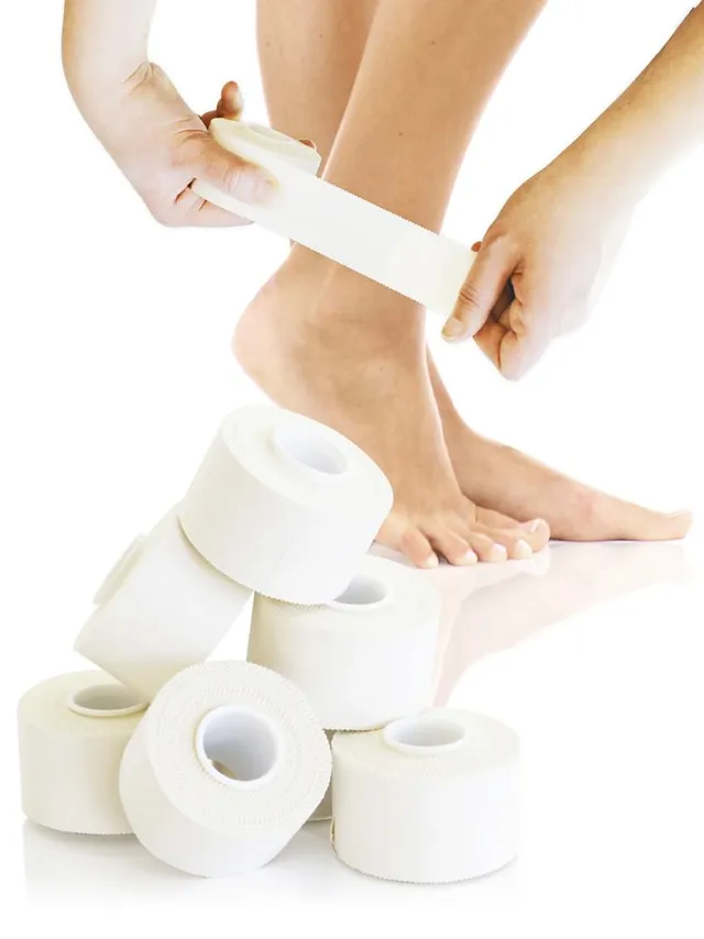 kk-sporttape-3-8-cm-wei-10-m-rolle-unelastisch-baumwolle image 1