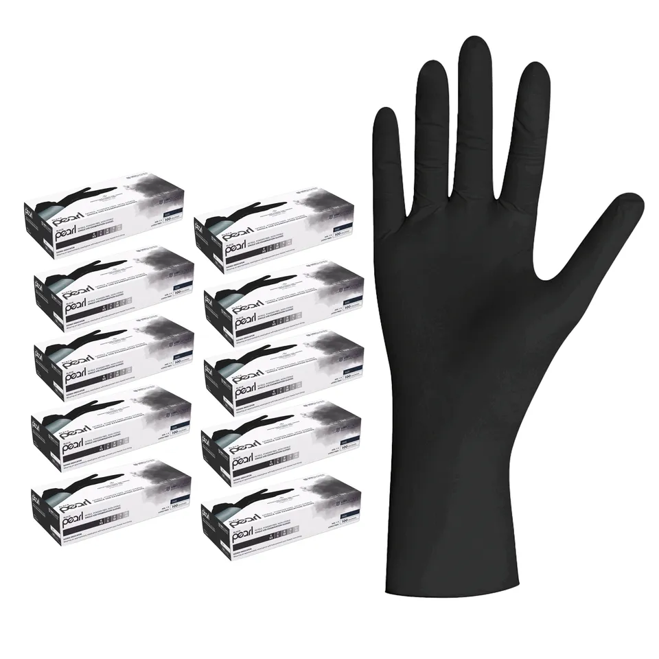unigloves-black-pearl-nitrilhandschuhe-schwarz-100-st-ck-gr-e-m image 1