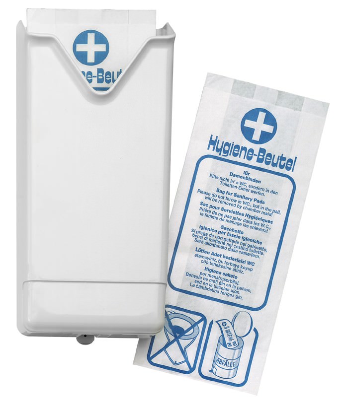 k-k-papierhygiene-spender-f-r-papier-hygienebeutel-wei-kunststoff image 1