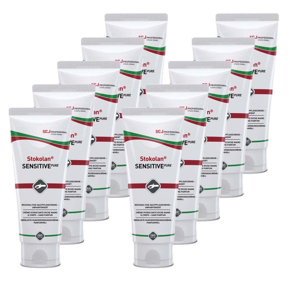 stoko-stokolan-sensitive-pure-hautpflegecreme-10x100-ml-parf-mfrei image 1