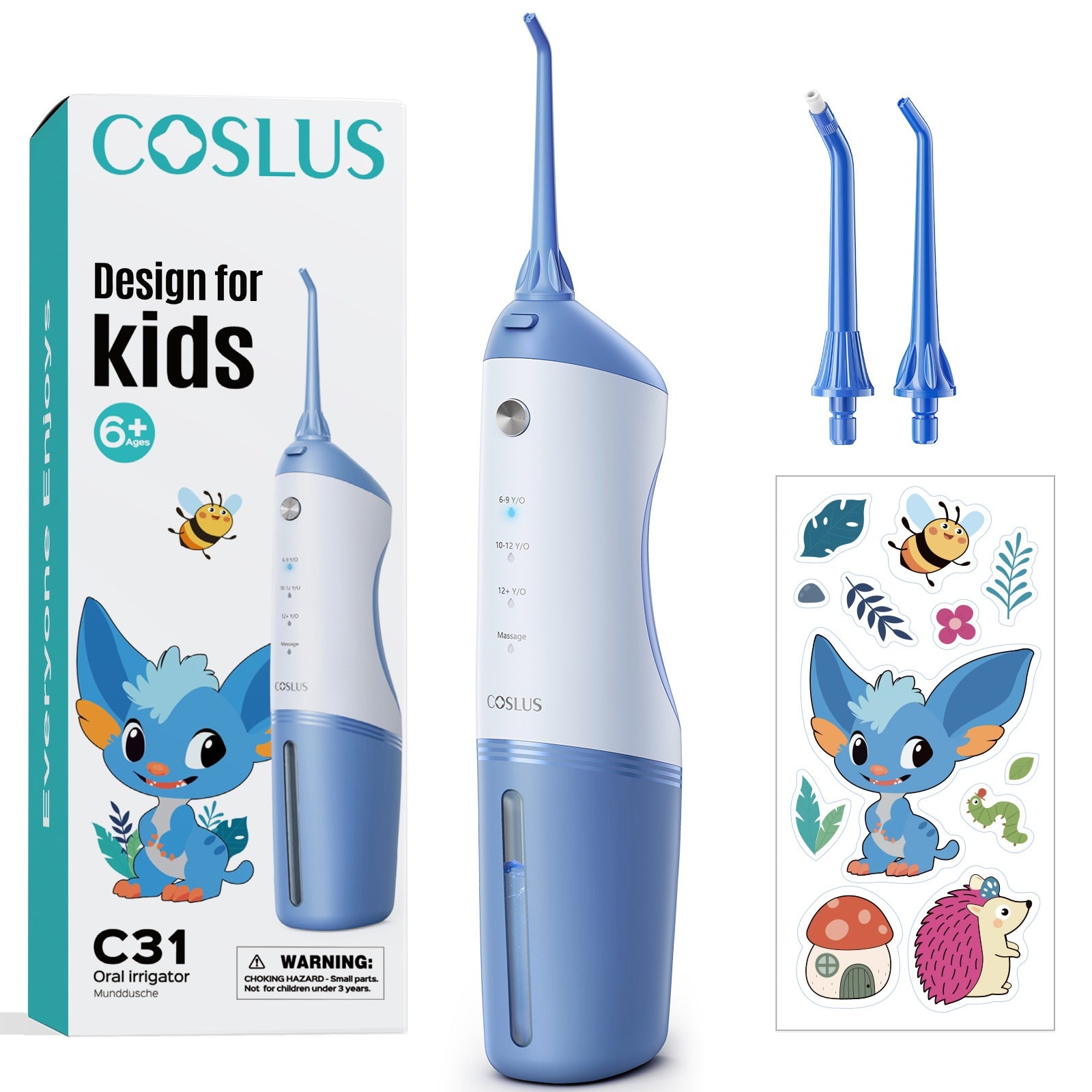 coslus-cx31-kinder-munddusche-kabellos-lila image 3