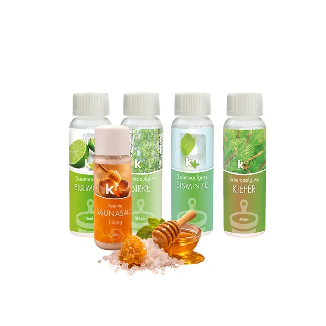 kk-saunaaufguss-set-skandinavien-4x100-ml-salzpeeling-honig image 1