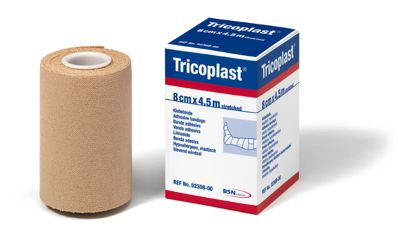 tricoplast-klebebinde-elastisch-8-cm-x-2-5-m-rolle-latexfrei image 1