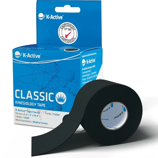 k-active-tape-classic-50mm-x-5m-kinesio-tape-blau-singlebox image 1