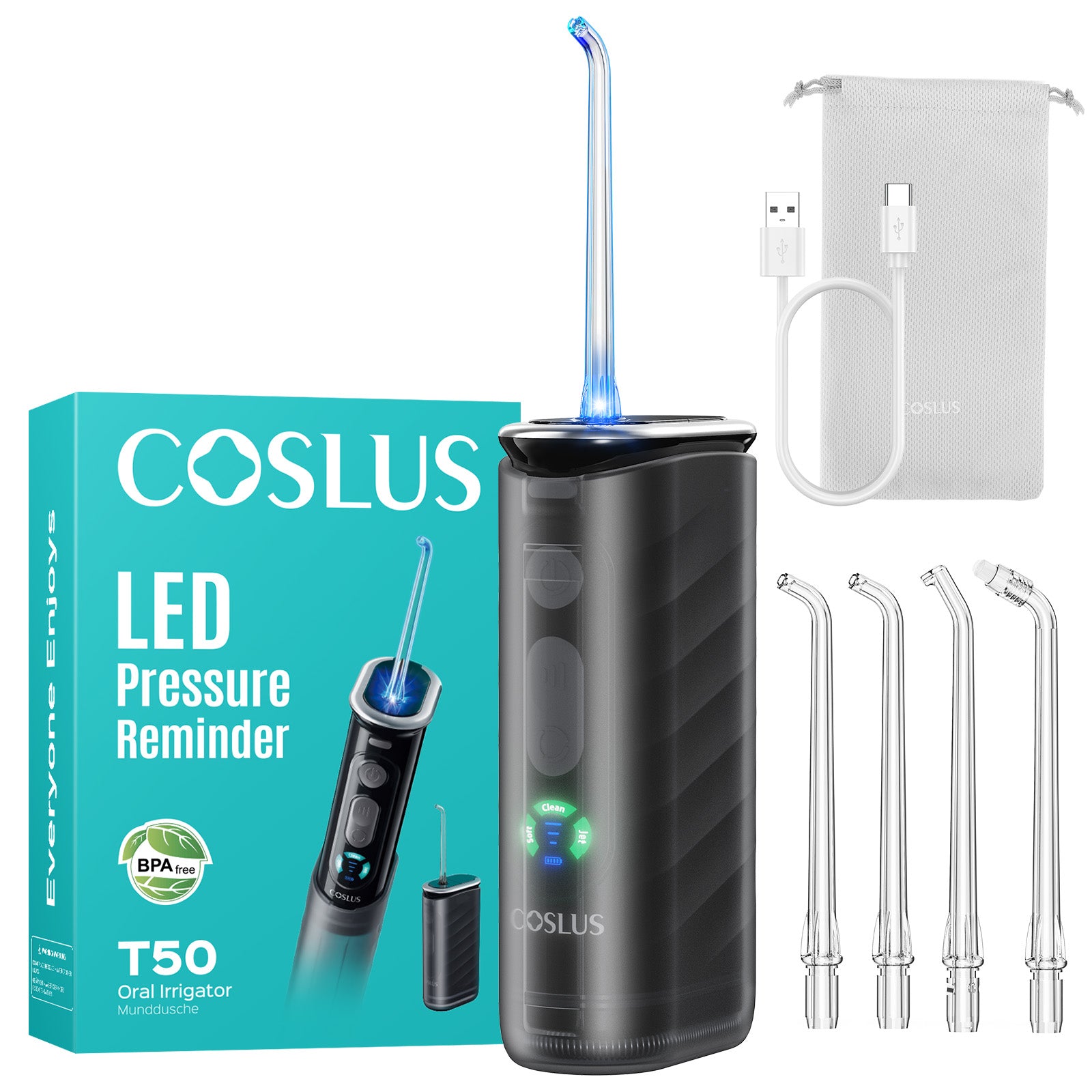 coslus-t50-munddusche-reise-faltbar-kabellos-collapsible image 8
