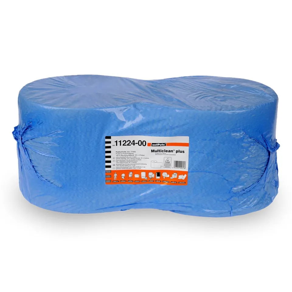 multiclean-plus-industriepapierrolle-putztuchrolle-blau-2x500-blatt image 1