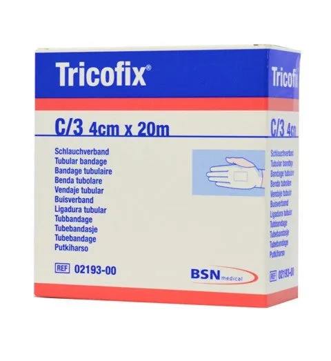 tricofix-schlauchverband-c-3-4cmx20m-wei-baumwolle image 1