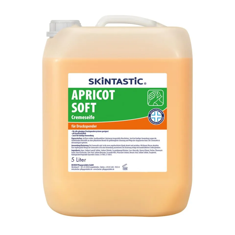 skintastic-cremeseife-apricot-5-liter-kanister-ph-hautfreundlich image 1