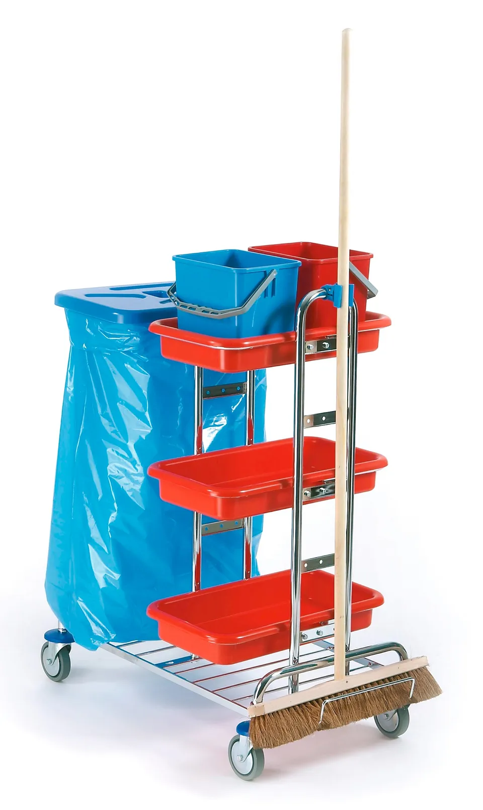 putzwagen-2-reinigungswagen-verchromt-90x52x110-cm-ohne-zubeh-r image 1