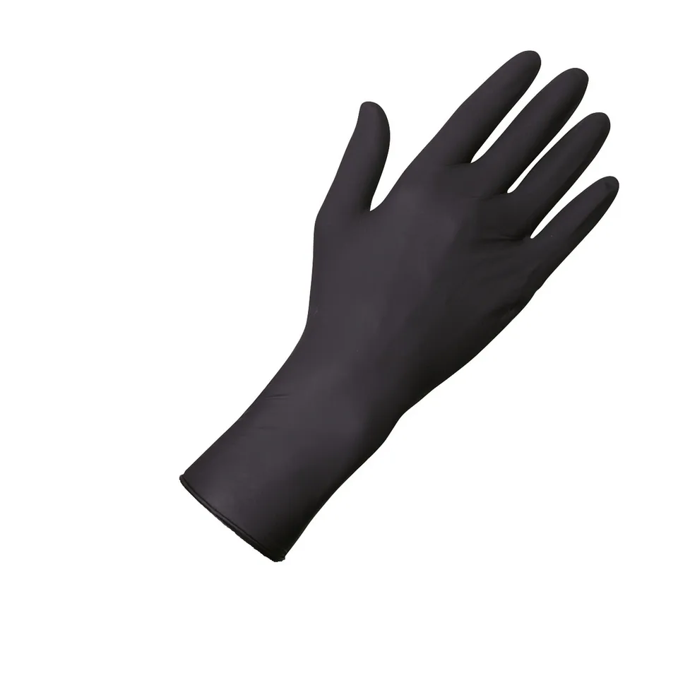 unigloves-select-black-latexhandschuhe-gr-m-100-st-ck-schwarz image 1