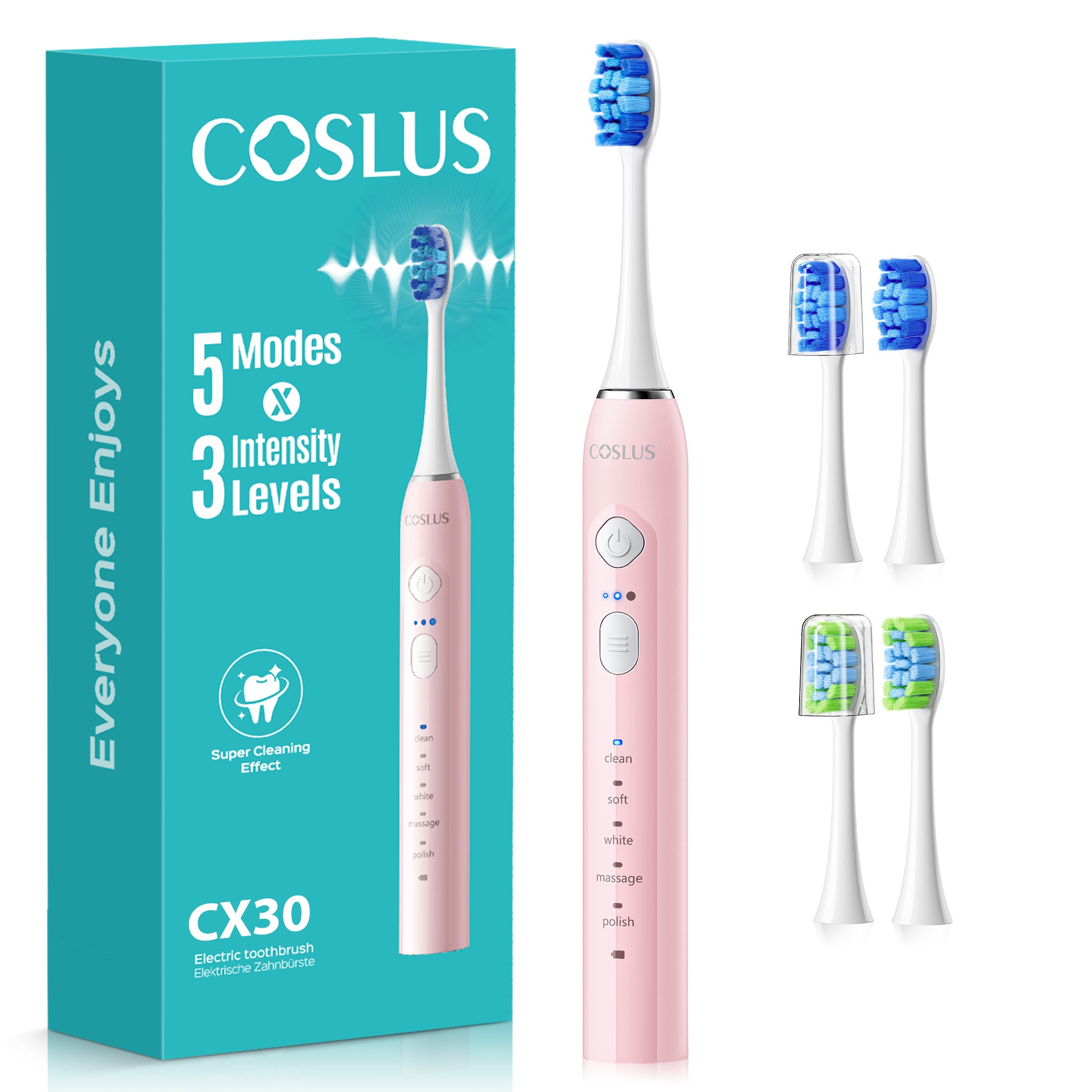 coslus-cx30-elektrische-zahnb-rste-wiederaufladbar-schwarz image 3