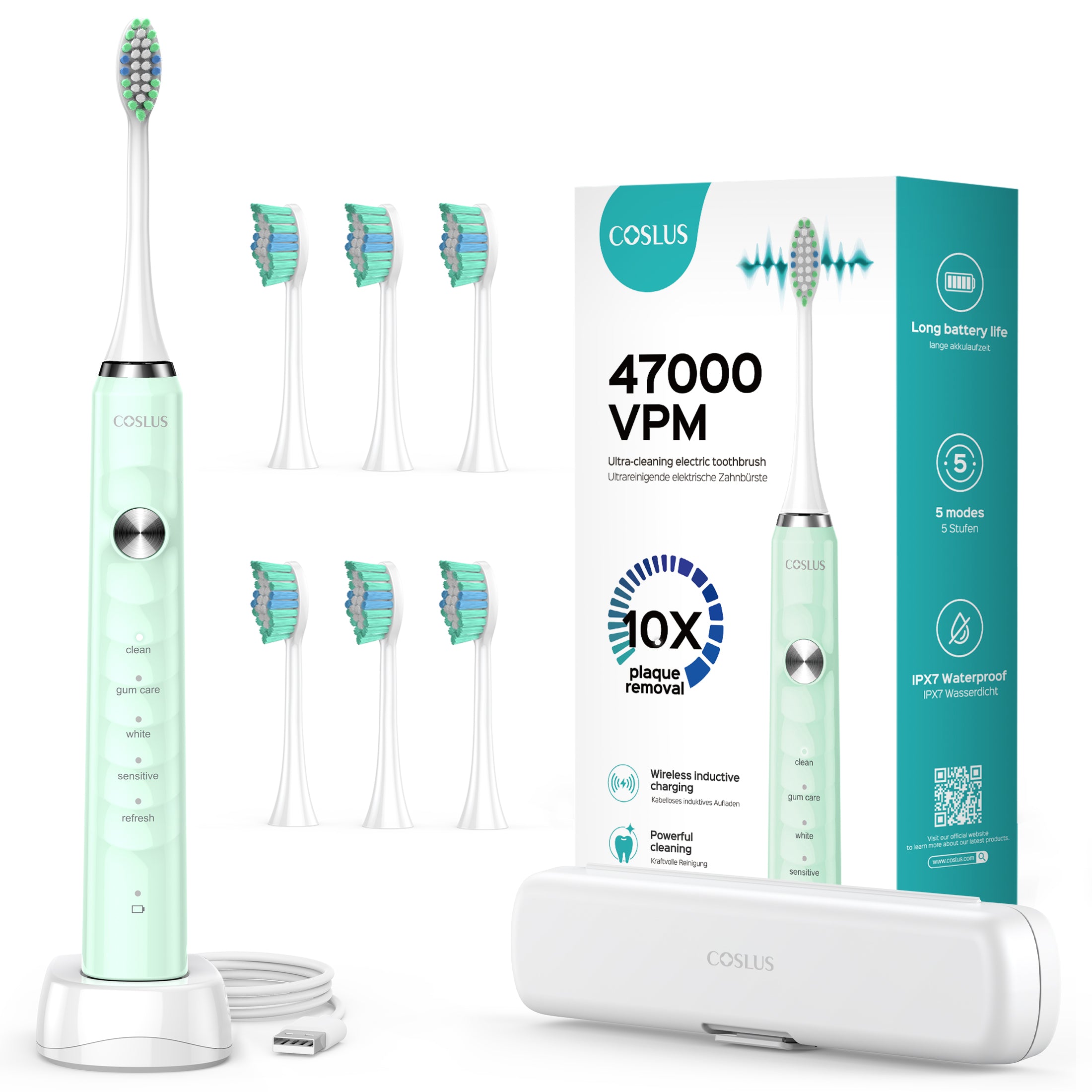 coslus-oral-care-cx40-schallzahnb-rste-wei-sonic image 4