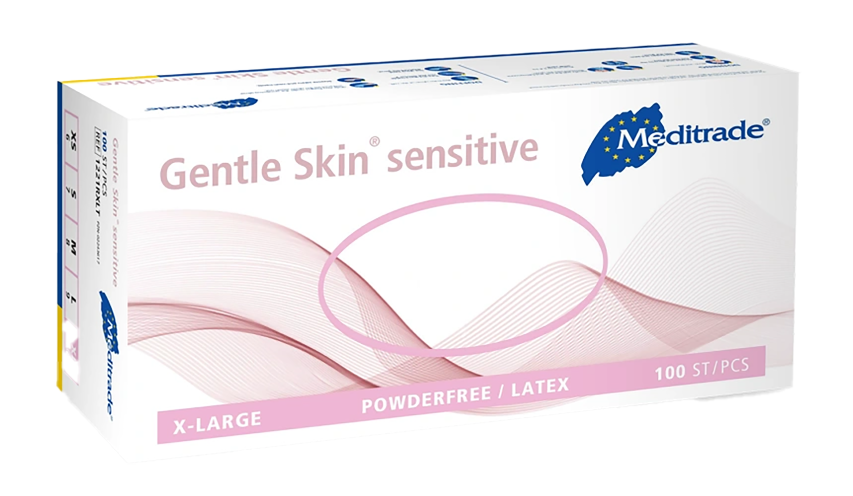 meditrade-gentle-skin-sensitive-latexhandschuhe-100-st-ck-puderfrei image 2