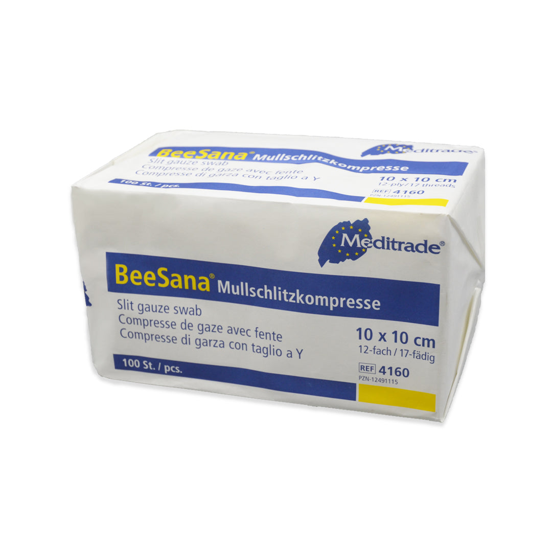 beesana-schlitzkompressen-10x10-cm-12-fach-100-st-ck image 1