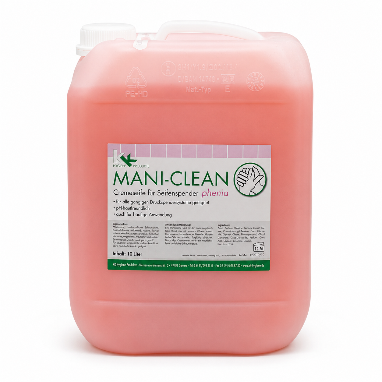 mani-clean-phenia-handwaschseife-10-liter-kanister image 1