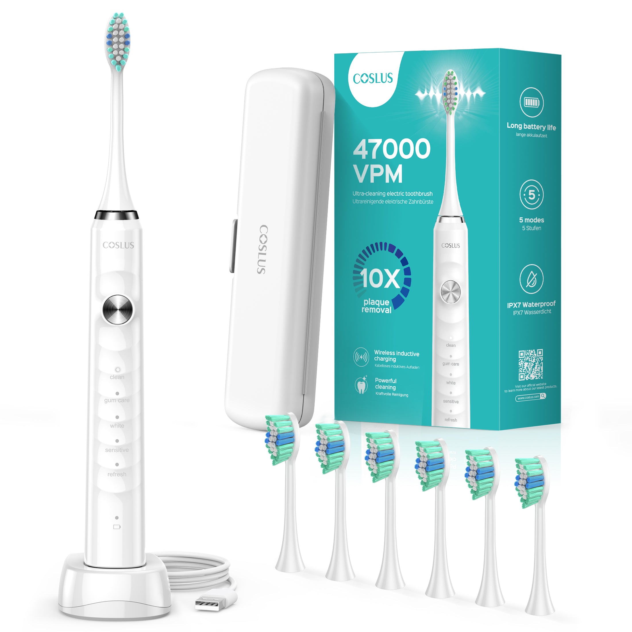 coslus-oral-care-cx40-schallzahnb-rste-wei-sonic image 5