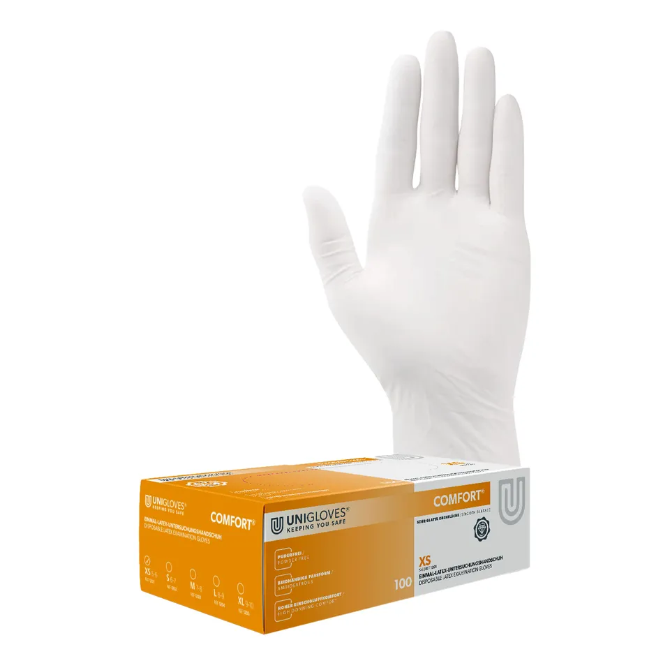 unigloves-comfort-latexhandschuhe-100-st-ck-puderfrei-gr-m image 1