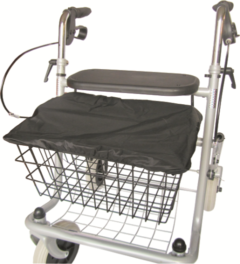 sundo-korb-und-sitzabdeckung-rollatorabdeckung-40x27-cm-schwarz image 1