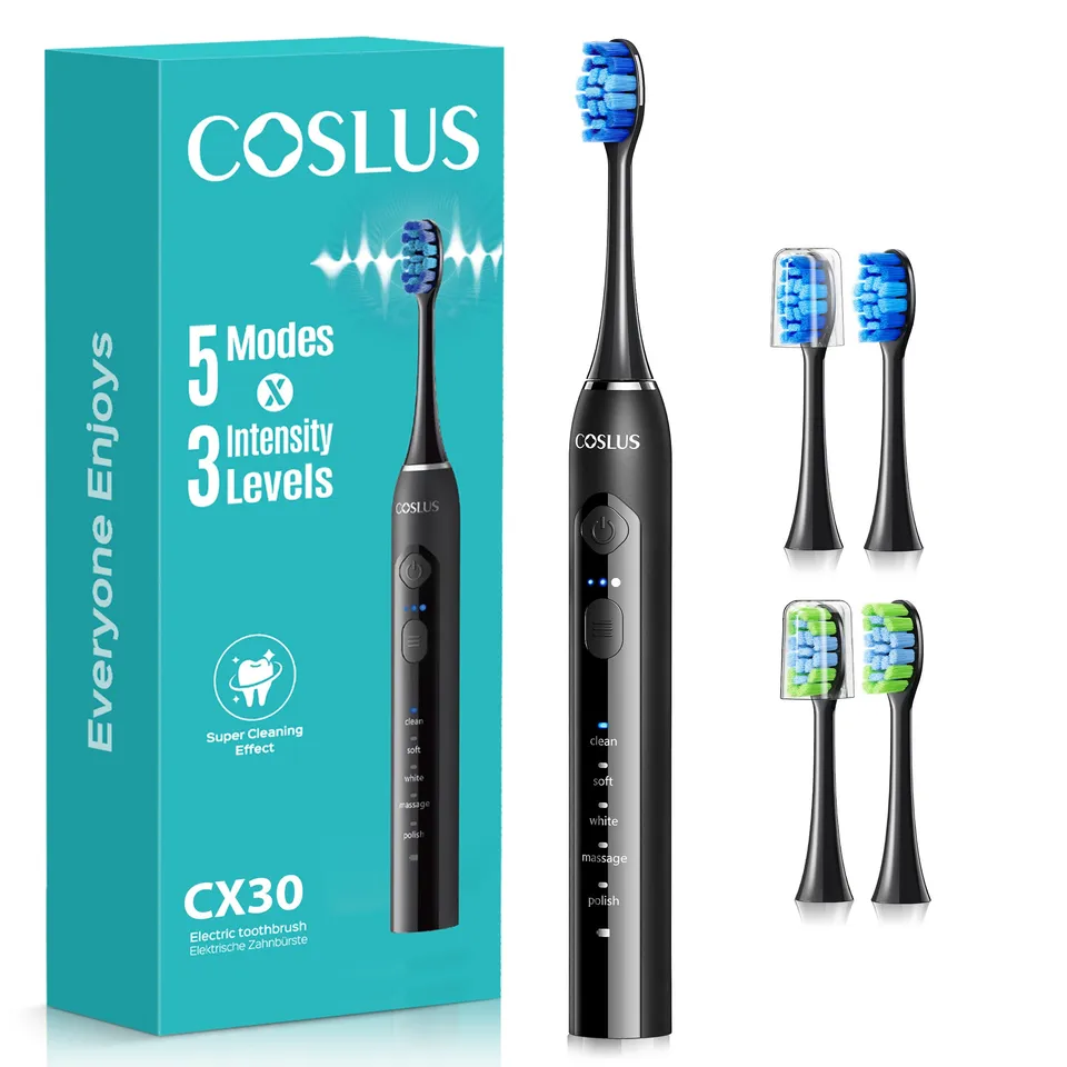 coslus-cx30-elektrische-zahnb-rste-wiederaufladbar-schwarz image 1