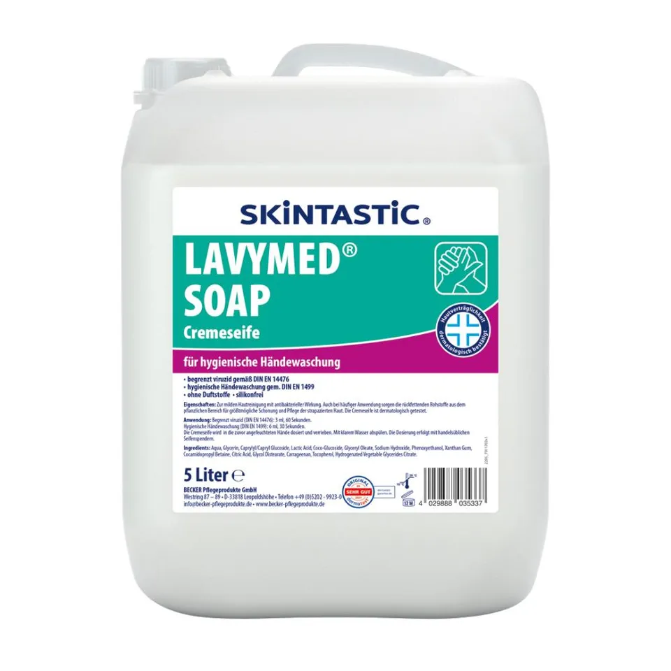 skintastic-lavymed-cremeseife-antibakteriell-5-liter-kanister image 1