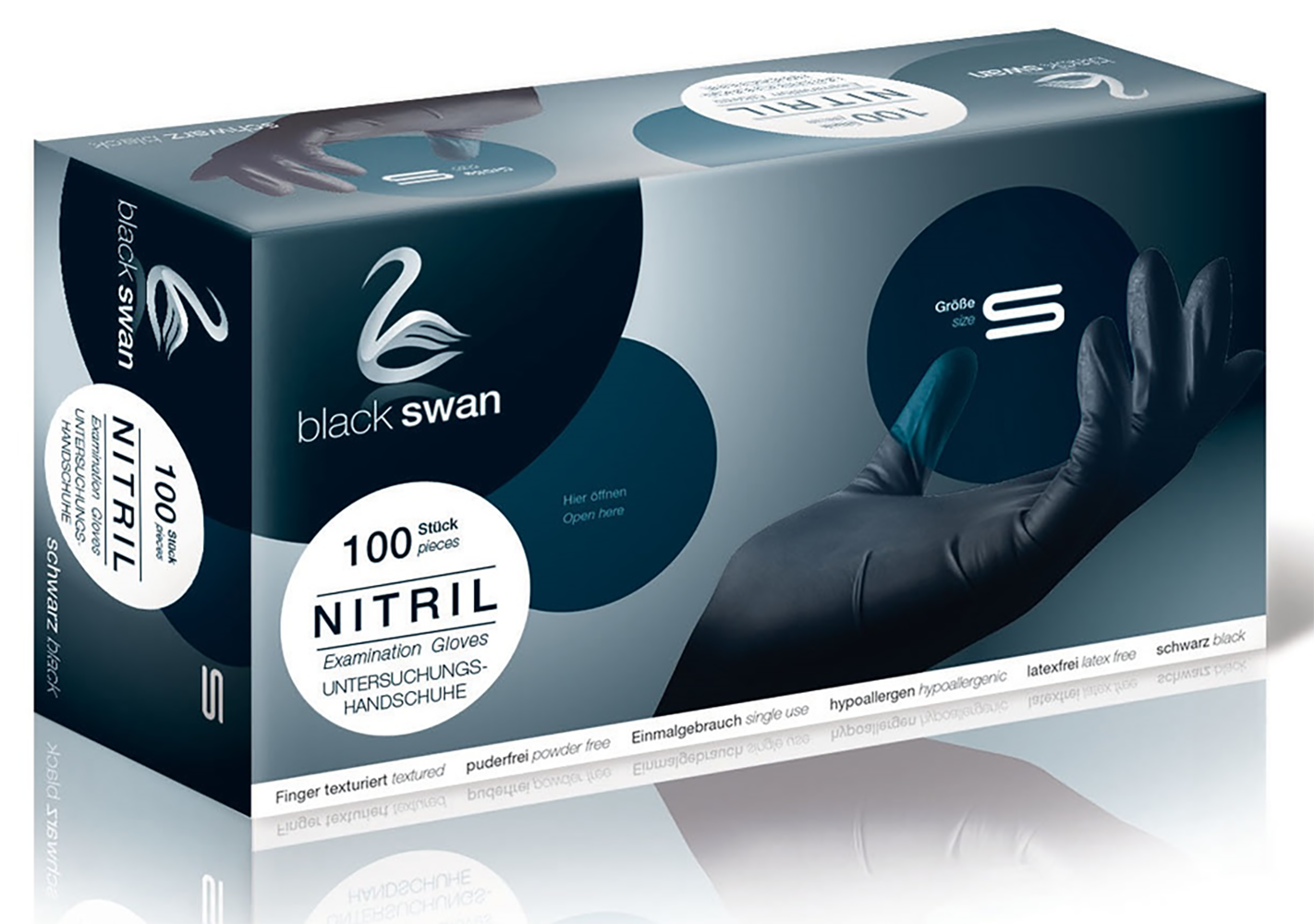 care-integral-black-swan-nitrilhandschuhe-l-100-stk image 1