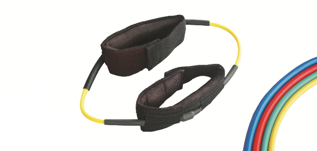 sundo-ankle-tube-fitnessband-beintrainer-gelb-leicht image 1