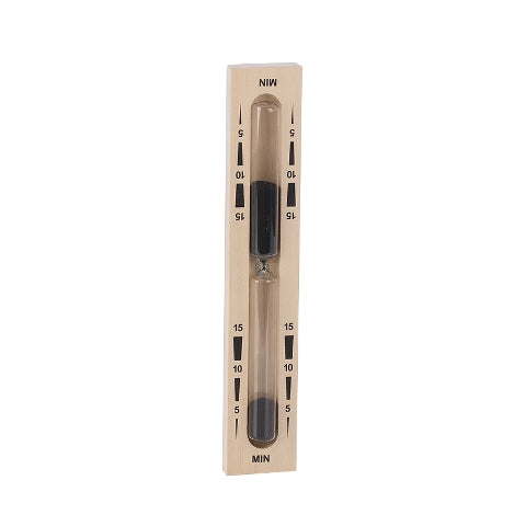 eliga-sauna-sanduhr-15-minuten-sanduhr-gr-n-holz image 1