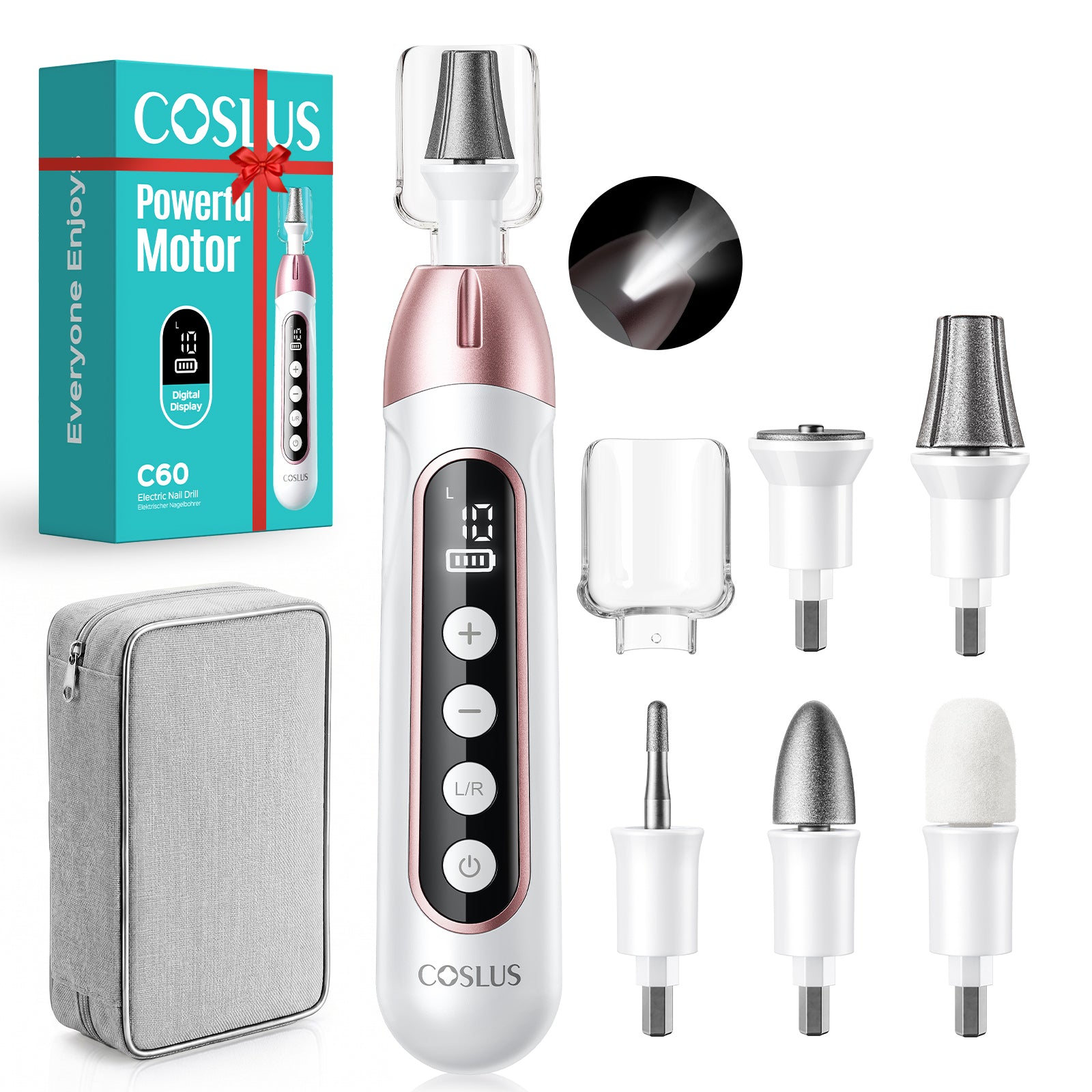 coslus-c60-nagelfr-ser-elektrisch-ros-gold-akku image 2