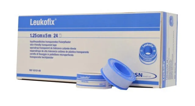 leukofix-fixierpflaster-transparent-1-25-cm-x-5-m-rolle image 1