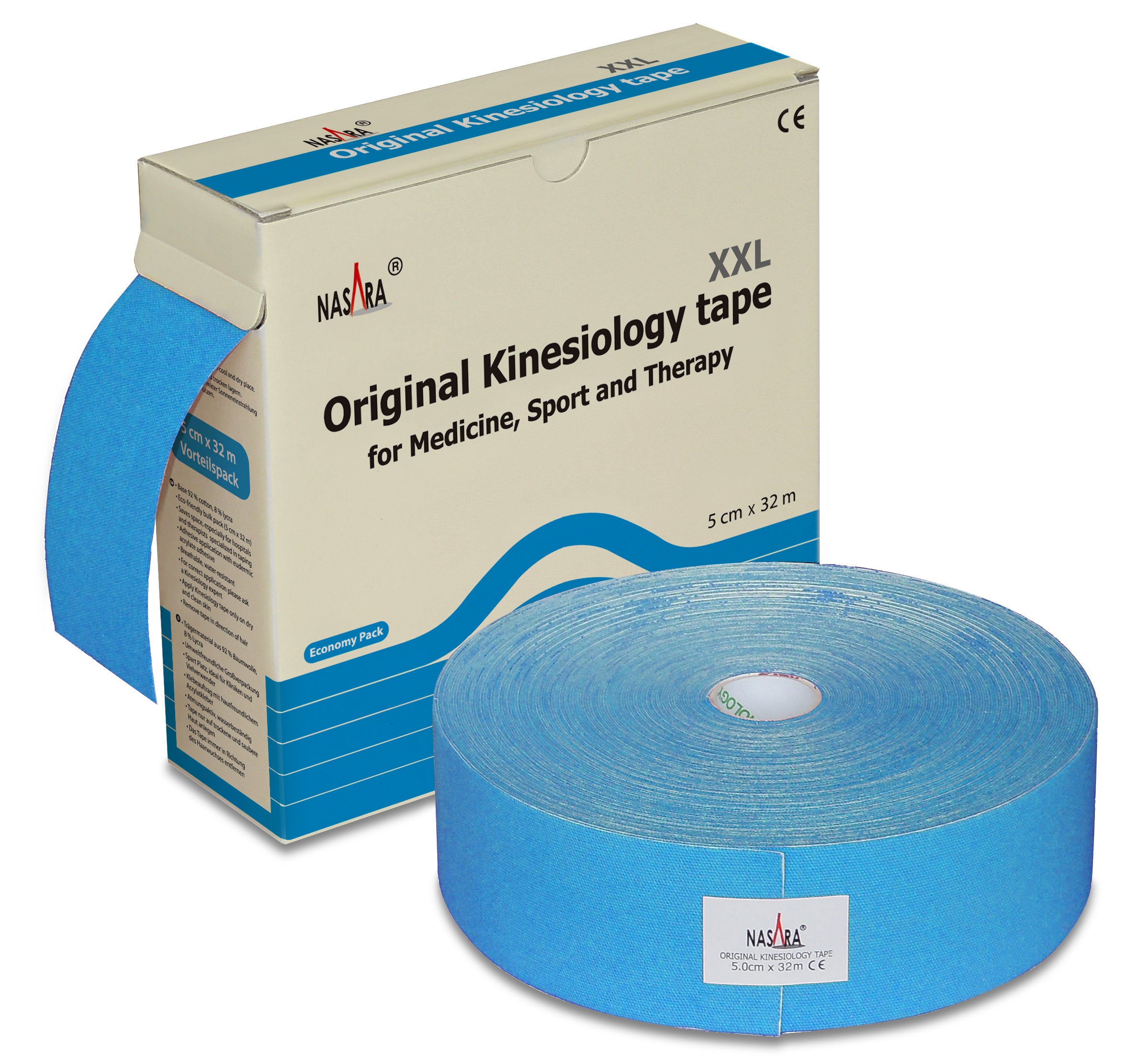 nasara-kinesiologie-tape-xxl-5-cm-x-32-m-pink-latexfrei image 2
