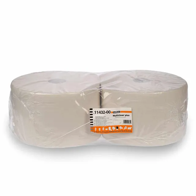 multizell-putztuchrolle-natur-3-lagig-2-rollen-36x24cm image 1