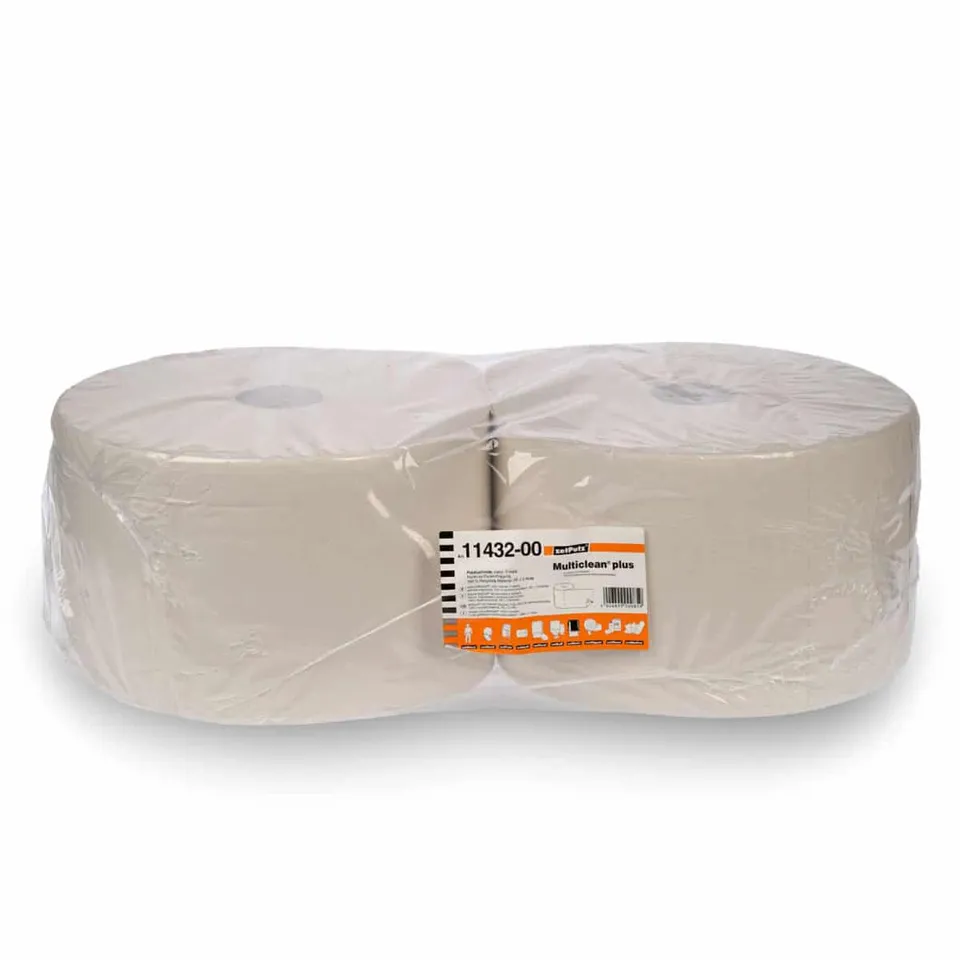 multizell-putztuchrolle-natur-3-lagig-2-rollen-36x24cm image 1