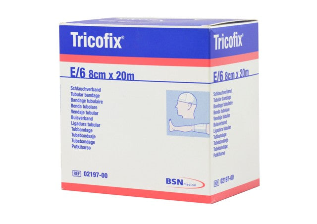 tricofix-schlauchverband-e-6-wei-8cmx20m-baumwolle image 1