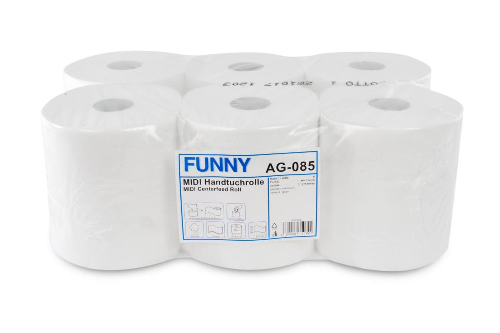 k-k-papierhygiene-handtuchrolle-midi-hochwei-6-rollen-2-lagig image 1