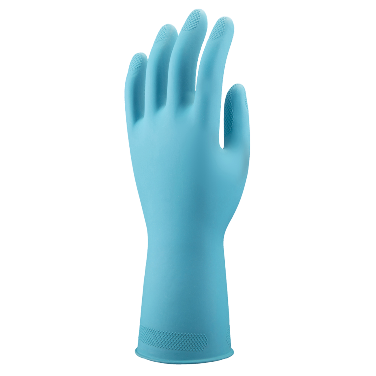 unigloves-allsafe-eco-haushaltshandschuhe-blau-m-12-paar-latex image 1