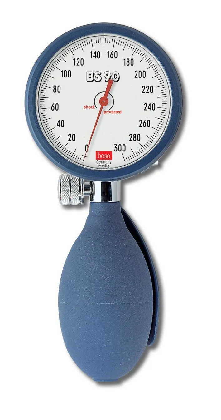 boso-bs-90-manometer-60-mm-mit-druckball-blau image 1
