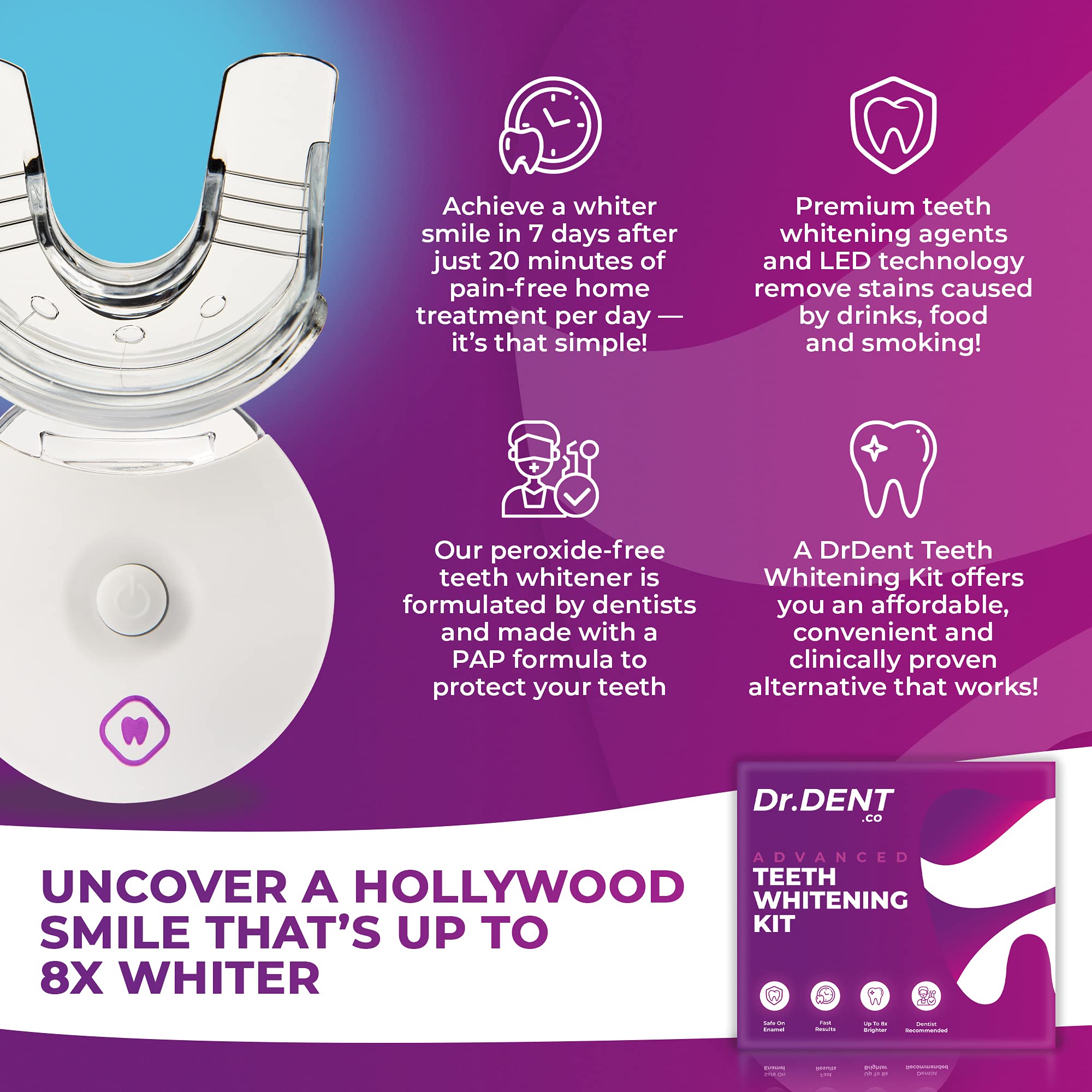 drdent-led-teeth-whitening-kit-zahnwei-set-3-gels-led image 2