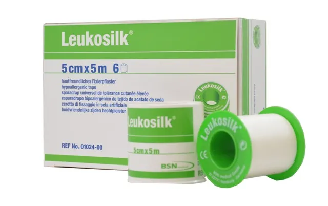 leukosilk-fixierpflaster-wei-2-5-cm-x-9-2-m-rolle image 1